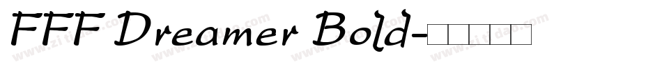 FFF Dreamer Bold字体转换